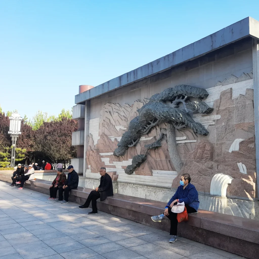 Nanhu Park in Tai'an, Shandong Province (China)