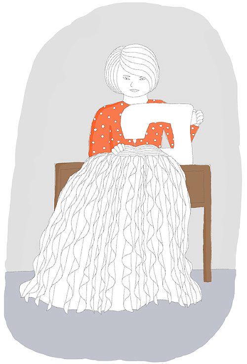 illustration wedding dress - Ruth Silbermayr promise